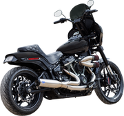 2-into-1 Qualifier Exhaust System - 50-State - Silver - Softail