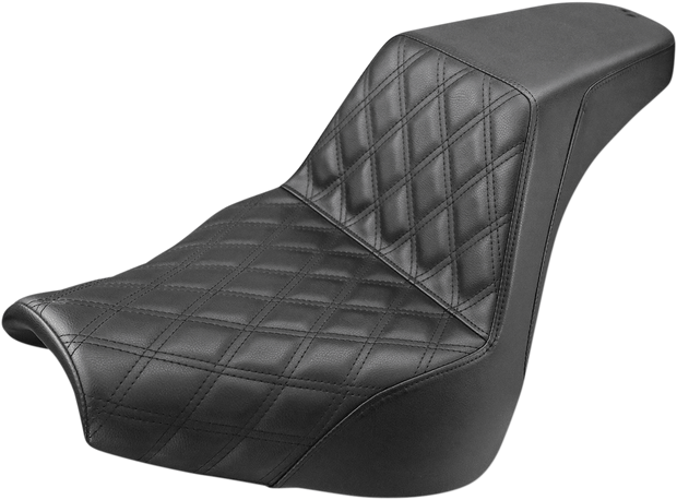 Step-Up Seat - Front Lattice Stitch - Black - FXBR/S &