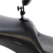 Maverick Daddy Long Legs Seat - With Backrest - Black - Smooth - FL '08-'23
