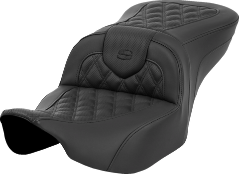Heated Roadsofa™ Seat - Lattice Stitch - w/o Backrest - FLT/FLH &