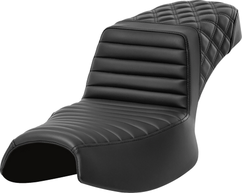 Step-Up Seat - Front Tuck-n-Roll/Rear Lattice Stitch - Extended Reach - Challenger &