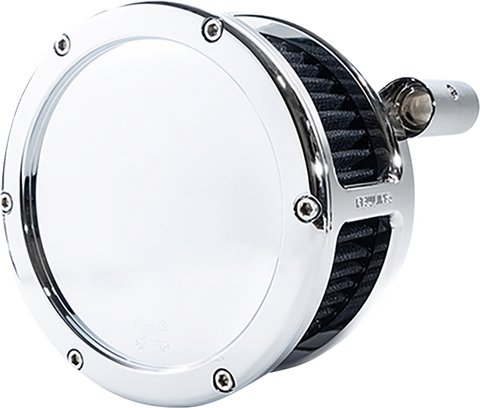 BA Air Cleaner Kit - Chrome with Black Filter - &