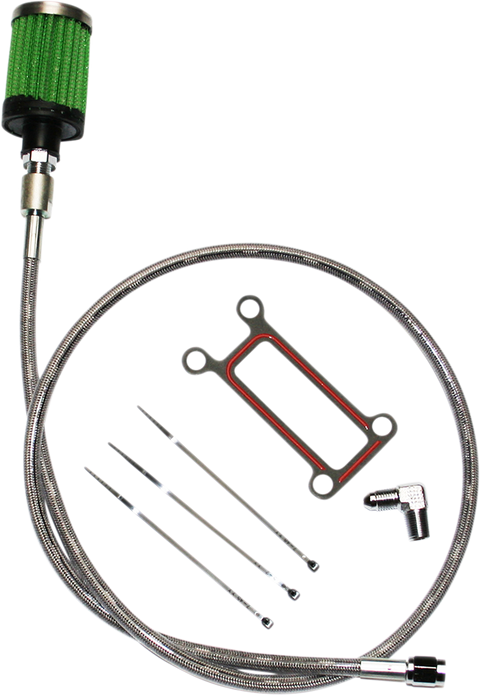 Oil Tank Breather Kit - Stainless - 99&