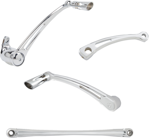 Deep Cut Foot Control Kit w/ Toe Shifter - Chrome