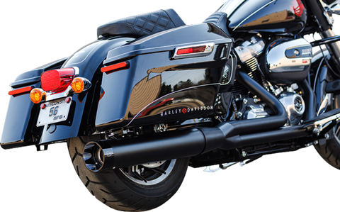 2-into-1 Sidewinder Exhaust System - 50-State - Black - M8 Touring