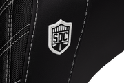 Pro Series SDC Performance Seat - Carbon Fiber/Lumbar Gripper - White Stitch - Dyna '06-'17