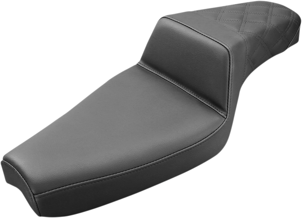 Step-Up Seat - Rear Lattice Stitch - Black - XL