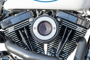 Air Stinger Stealth Air Cleaner Kit - Black Chrome Ring
