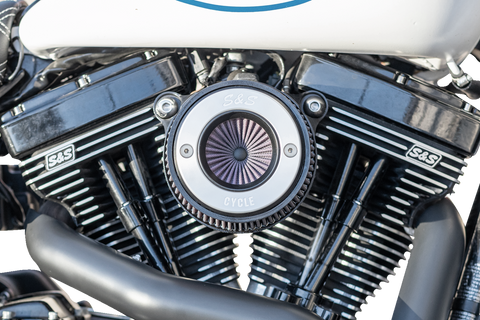 Air Stinger Stealth Air Cleaner Kit - Black Chrome Ring