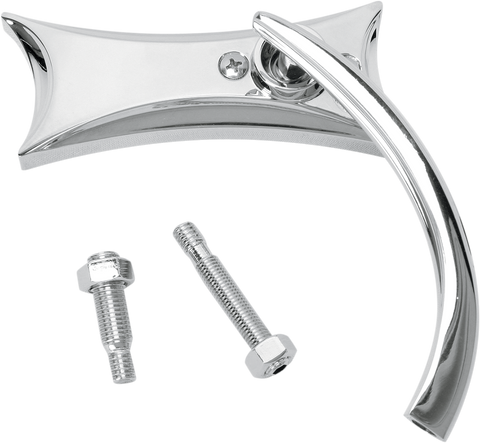 Mirror - Micro - Four-Point - Side View - Rectangle - Chrome - Right