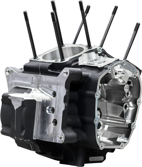 Crankcase - MK-Series "B" - Black - M8 Softail