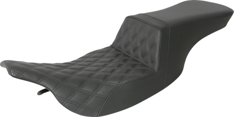 Tour Step-Up Seat - Front Lattice Stitch - Black - FL &
