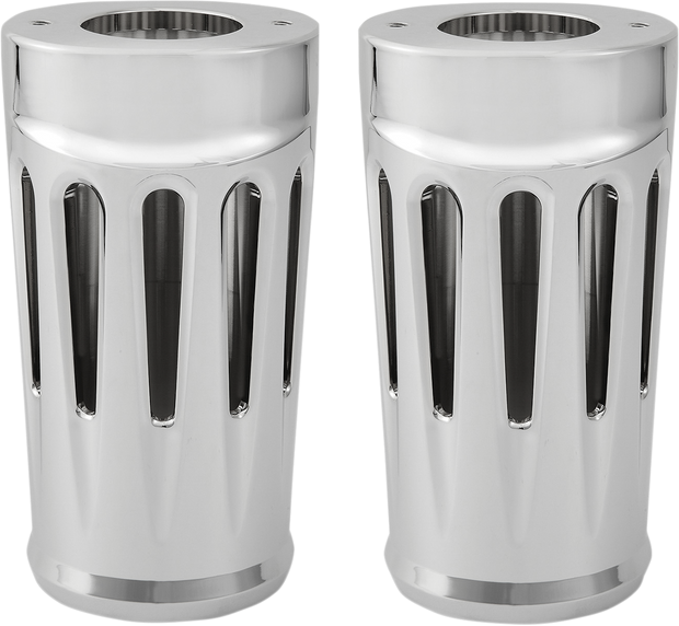 Fork Boot Covers - Chrome - Deep Cut - FL