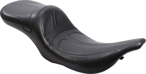 Maverick Daddy Long Legs Seat - Black - Stitched - FLT/FLHT &