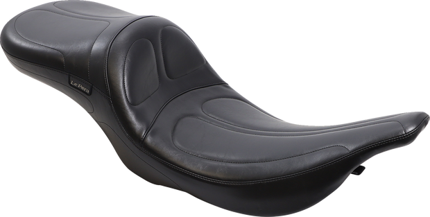 Maverick Daddy Long Legs Seat - Black - Stitched - FLT/FLHT &