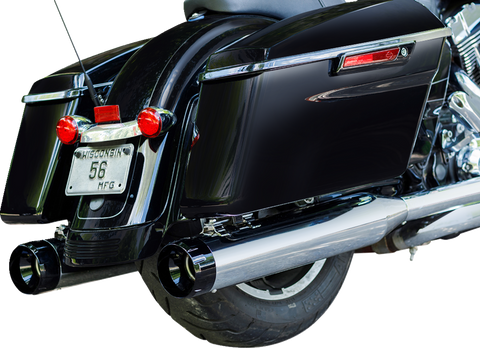 4-1/2" MK45 Performance Mufflers - Chrome with Black Thruster