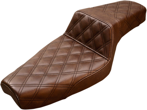 Step-Up Seat - Full Lattice Stitch - Brown - XL