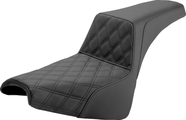 Step-Up Seat - Front Lattice Stitch - Black - FX &