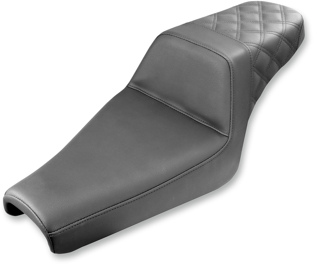 Step-Up Seat - Rear Lattice Stitch - Black - XL