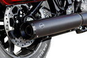 Grand National Slip-On Muffler - 50 State - 4" Black - M8 Softail