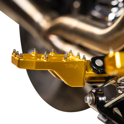 Aggressor Footpegs - Rear - Gold