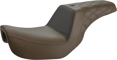 Unknown Industries Seat - Front Carbon Fiber/Black Gripper Lumbar/Rear Lattice Stitch - Dyna