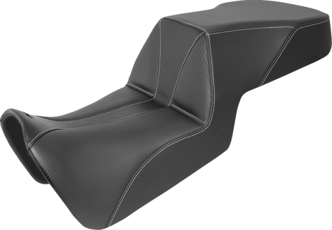 Pan America Adventure Tour Seat - Carbon Fiber/Whisper Black - Low