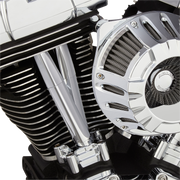 Pushrod Tube Cover Kit - Deep Cut® - Chrome - Twin Cam