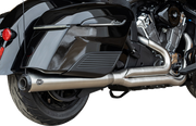 2-into-1 Qualifier Exhaust System - Brushed Stainless Steel - 49 State - Indian with PowerPlus