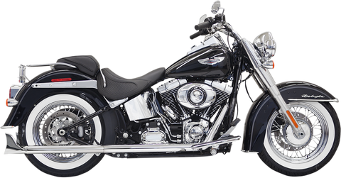 True Duals Exhaust System with Fishtail Mufflers Â— without Baffles