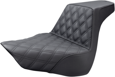 Step-Up Seat - Front Lattice Stitch - Black - FL/FX &