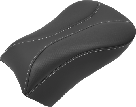 Dominator Pillion Pad - Standard Reach - Black w/ Gray Stitching