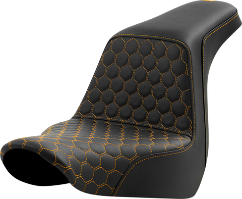 Step-Up Seat - Honeycomb - Gold Stitching - FL/FX &