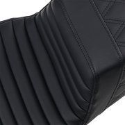 Step-Up Seat - Front Tuck-n-Roll/Rear Lattice Stitch - Black - FL '08-24