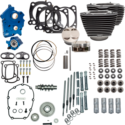Power Pack - 4.375" Stroke - Water Cooled - Black w/Highlights - M8