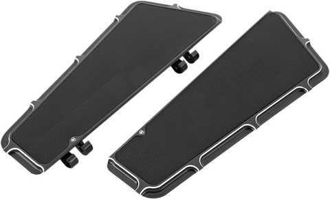 Driver Floorboards - Beveled - Black