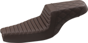 Step-Up Seat - Front Tuck-n-Roll/Rear Lattice Stitch - Brown
