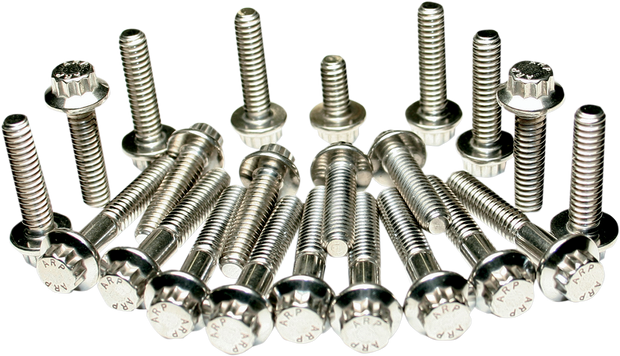 Fastener Kit - Cam Cover/Lifter Block - 12-Point/Dress-Up - Twin Cam