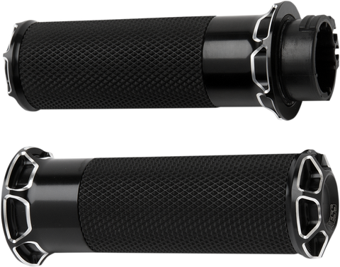 Beveled Grips - TBW - Black