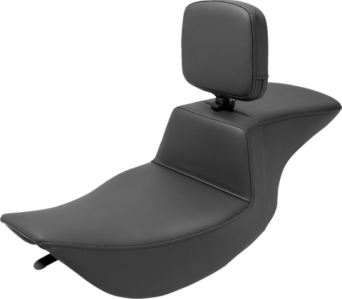 Tour Step-Up Seat - Rider Backrest - Plain - FLHR/FLHX &