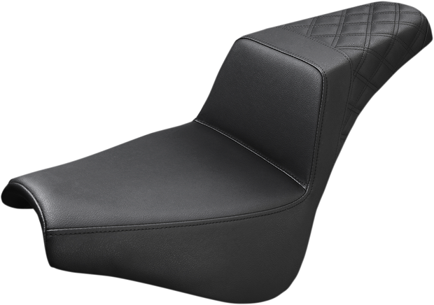 Step-Up Seat - Rear Lattice Stitch - Black - FX &