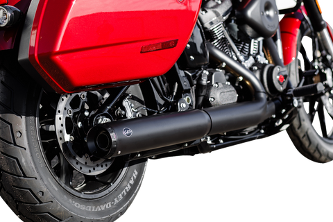 Grand National Slip-On Muffler - 50 State - 4" Black - M8 Softail