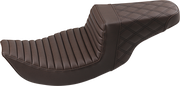 Step-Up Seat - Front Tuck-n-Roll/Rear Lattice Stitch - Brown