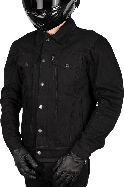 Highway v2 Denim Riding Jacket - Black - 2XL
