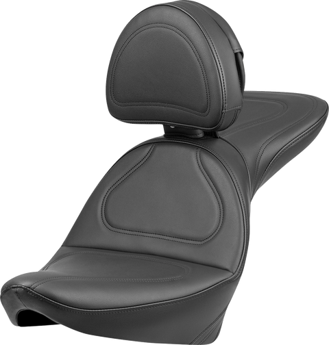 Seat - Explorer™ - With Backrest - Stitched - Black