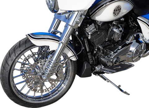 Fork Legs - 49 mm - Chrome - For Factory Brake Caliper