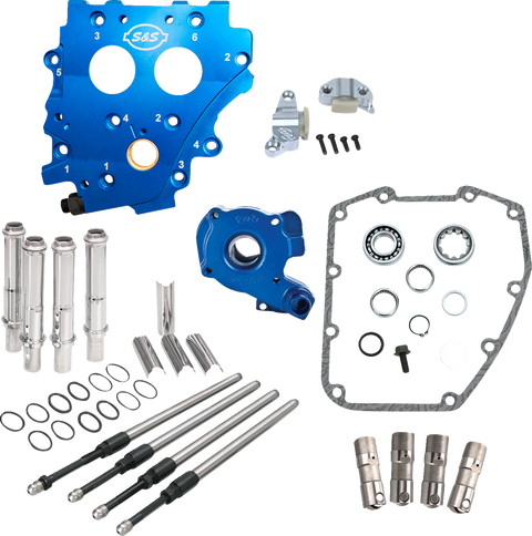 Cam Chest Kit without Cams - Chain Drive - Chrome Pushrods - Twin Cam