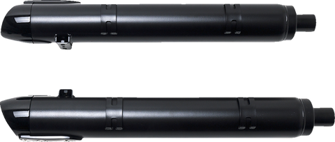 4" Broadhead Slip-On Mufflers - Slash Cut - Black