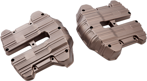 Rocker Box Covers - 10 Gauge - Titanium