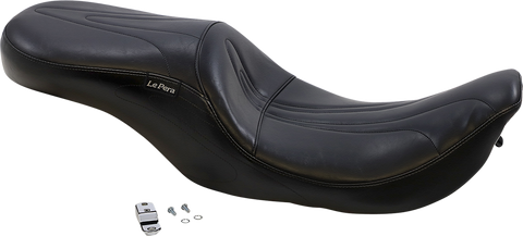 Sorrento 2-Up Seat - Stitched - Black - FLHR &